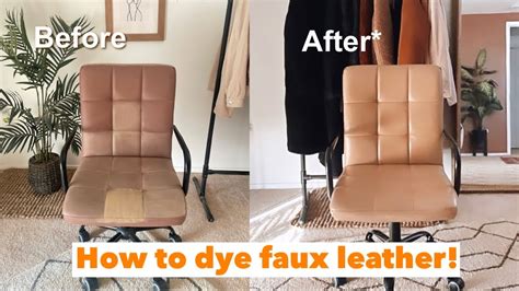 how to dye a fake leather bag|how to dye faux suede.